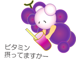 If veges & fruits mutter sticker #10716306