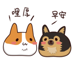 Corgi Maru sticker #10717128