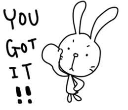 rabbit and... for English sticker #10717460