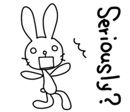 rabbit and... for English sticker #10717463