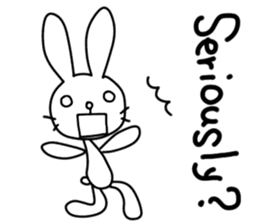 rabbit and... for English sticker #10717463