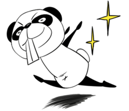 Protruding teeth panda Sticker sticker #10718088