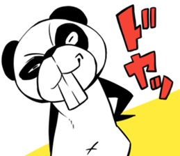 Protruding teeth panda Sticker sticker #10718098