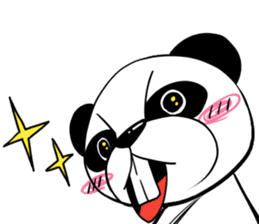 Protruding teeth panda Sticker sticker #10718099