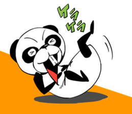 Protruding teeth panda Sticker sticker #10718102