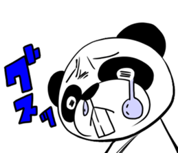 Protruding teeth panda Sticker sticker #10718105