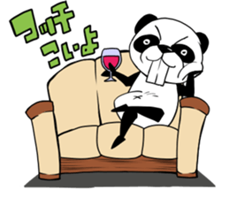 Protruding teeth panda Sticker sticker #10718113