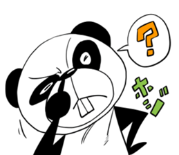 Protruding teeth panda Sticker sticker #10718117