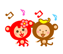 Banana QQ Monkey 2 sticker #10719362