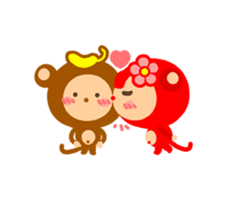 Banana QQ Monkey 2 sticker #10719366