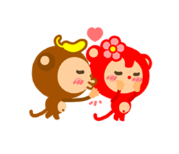 Banana QQ Monkey 2 sticker #10719367