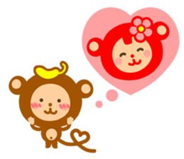 Banana QQ Monkey 2 sticker #10719368