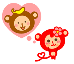 Banana QQ Monkey 2 sticker #10719369