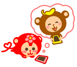Banana QQ Monkey 2 sticker #10719371