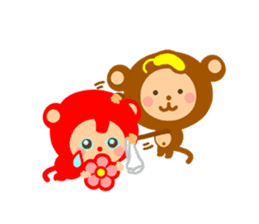 Banana QQ Monkey 2 sticker #10719377