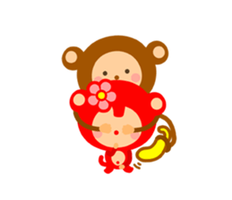 Banana QQ Monkey 2 sticker #10719378