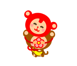 Banana QQ Monkey 2 sticker #10719379