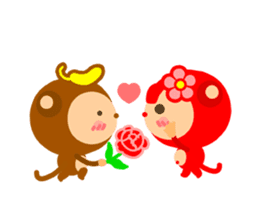 Banana QQ Monkey 2 sticker #10719381