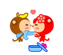 Banana QQ Monkey 2 sticker #10719382