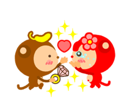 Banana QQ Monkey 2 sticker #10719383