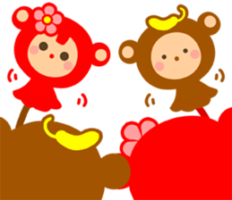 Banana QQ Monkey 2 sticker #10719384