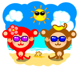 Banana QQ Monkey 2 sticker #10719385