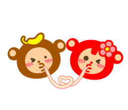 Banana QQ Monkey 2 sticker #10719394