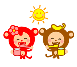 Banana QQ Monkey 2 sticker #10719395