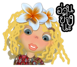 Luna G a hard life day. sticker #10720258