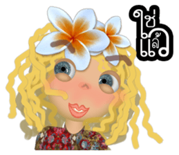 Luna G a hard life day. sticker #10720260