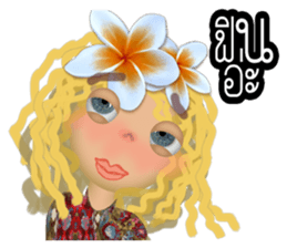 Luna G a hard life day. sticker #10720267