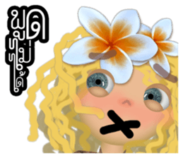 Luna G a hard life day. sticker #10720269