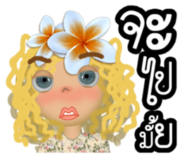 Luna G a hard life day. sticker #10720276