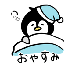 Penguin with a collar sticker #10721023