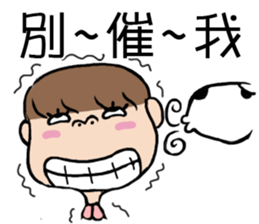 cute girl and dog sticker #10722782