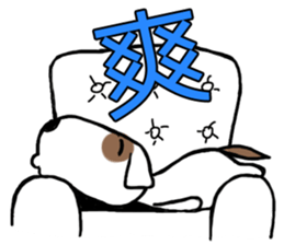 cute girl and dog sticker #10722795