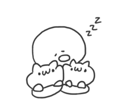 Mr.Shirai with cat sticker #10723084