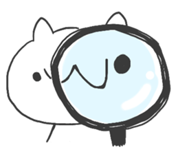 Mr.Shirai with cat sticker #10723112