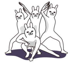 Trendy rabbit sticker #10723243