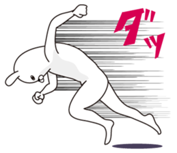 Trendy rabbit sticker #10723252