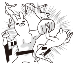 Trendy rabbit sticker #10723261