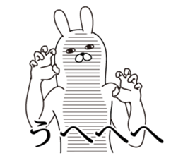 Trendy rabbit sticker #10723262