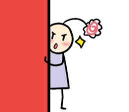 His head flower pill Douding sticker #10724604