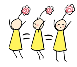 His head flower pill Douding sticker #10724605