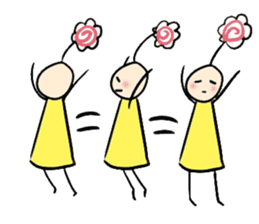 His head flower pill Douding sticker #10724605