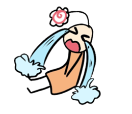 His head flower pill Douding sticker #10724607