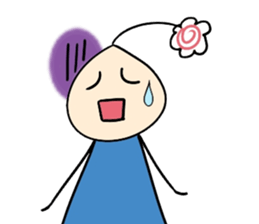 His head flower pill Douding sticker #10724608