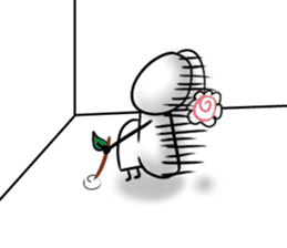 His head flower pill Douding sticker #10724609