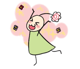 His head flower pill Douding sticker #10724610