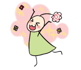 His head flower pill Douding sticker #10724610